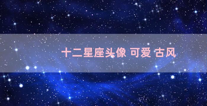 十二星座头像 可爱 古风